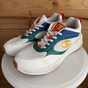 Champion Kinna Retro Men's 10.5 M Multicolor Rainbow Lace Up Sneaker *wear
